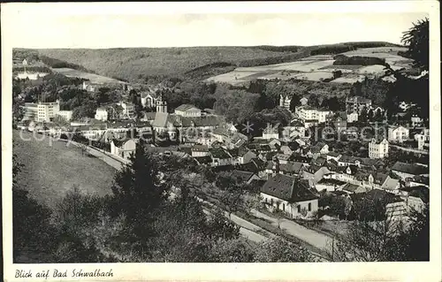 Bad Schwalbach Blick ueber die Stadt Kat. Bad Schwalbach