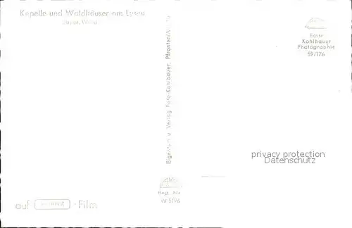 Waldhaeuser Neuschoenau Kapelle am Lusen Bayerischer Wald Kat. Neuschoenau