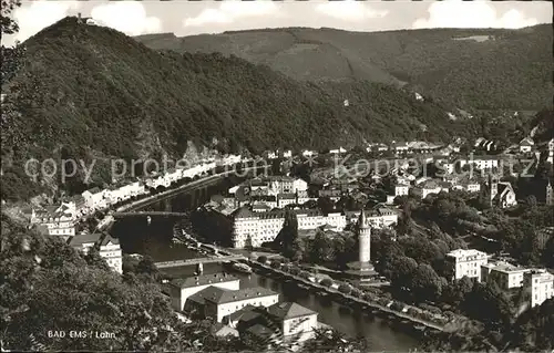 Bad Ems Panorama Lahntal Kat. Bad Ems