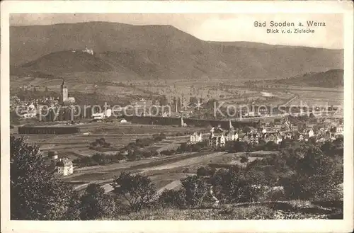 Bad Sooden Allendorf Panorama Blick von der Zielecke Kat. Bad Sooden Allendorf