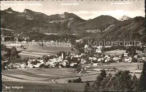 Bad Kohlgrub Panorama Blick auf Ammergauer Alpen Stahlbad Moorbad Kat. Bad Kohlgrub