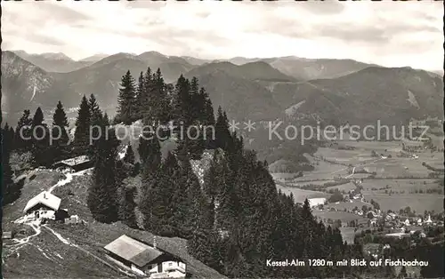 Fischbachau Kessel Alm Bergwirtschaft Alpenpanorama Kat. Fischbachau