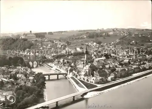 Vilshofen Donau Fliegeraufnahme / Vilshofen an der Donau /Passau LKR
