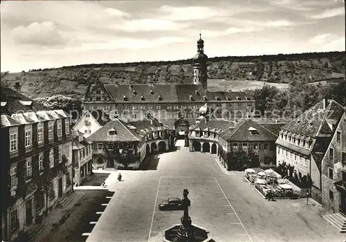 Weikersheim Marktplatz Brunnen Schloss Kat. Weikersheim