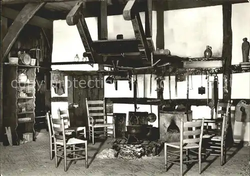 Muenster Westfalen Herdstelle Flett im Muehlenhaus von 1619 Kat. Muenster