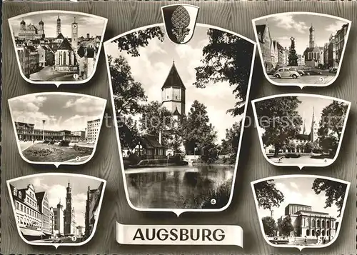 Augsburg Sehenswuerdigkeiten der Stadt Kat. Augsburg