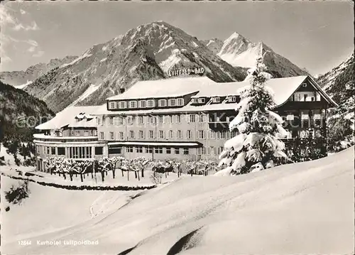 Bad Oberdorf Kurhotel Luitpoldbad Wintersportplatz Allgaeuer Alpen Kat. Bad Hindelang