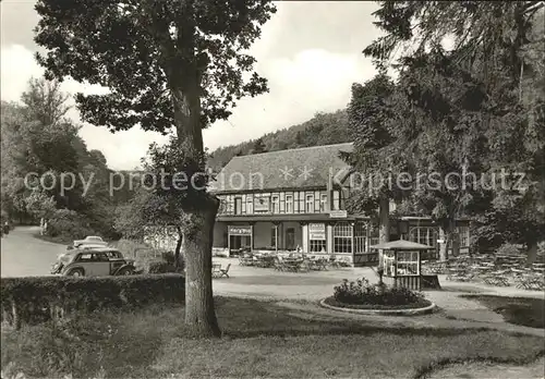 Treseburg Harz Gasthaus Weisser Hirsch Luftkurort Kat. Treseburg