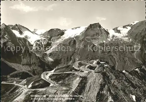 Grossglockner Hochalpenstrasse Auffahrt Edeweisspitze Hohe Tauern Kat. Heiligenblut