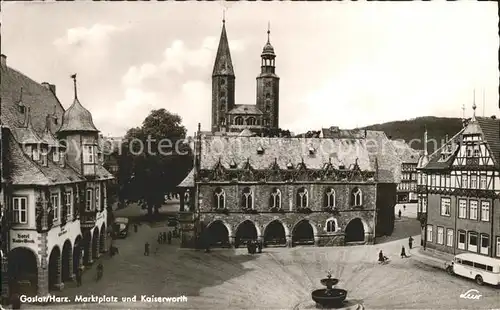 Goslar Marktplatz mit Kaiserworth Kat. Goslar