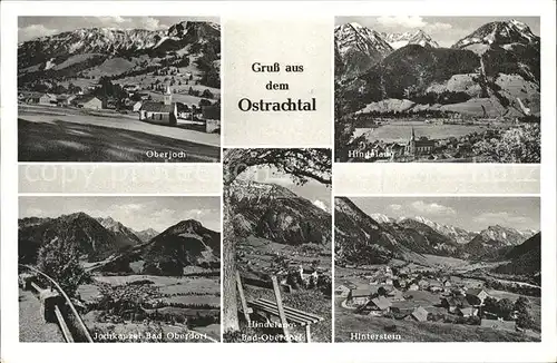 Oberjoch im Ostrachtal mit Hindelang Bad Oberdorf Hinterstein Kat. Bad Hindelang