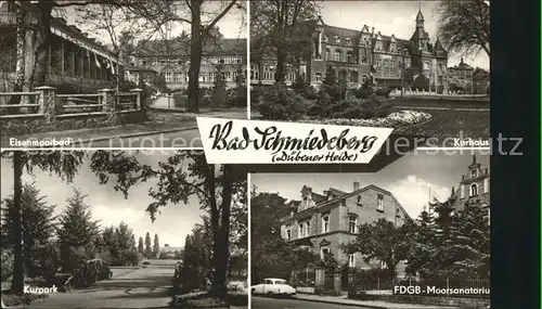 Bad Schmiedeberg Eisenmoorbad Kurhaus Kurpark FDGB Moorsanatorium Kat. Bad Schmiedeberg Duebener Heide