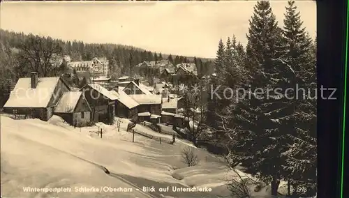 Schierke Harz Blick auf Unterschierke Kat. Schierke Brocken