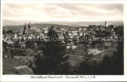 Freudenstadt Stadtbild mit Kirche Hoehenluftkurort Schwarzwald Kat. Freudenstadt