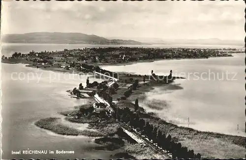 Insel Reichenau Fliegeraufnahme Kat. Reichenau Bodensee