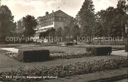 Bad Eilsen Rosengarten mit Kurhaus Kat. Bad Eilsen