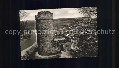 Karlshafen Bad Hugenottenturm mit Blick auf die Stadt Kat. Bad Karlshafen