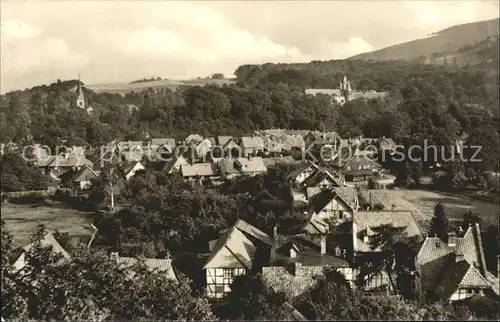 Ilsenburg Harz Blick ueber die Stadt Kat. Ilsenburg Harz