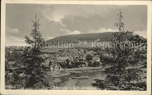 Saalburg Saale mit Saaletalsperre Kat. Saalburg Ebersdorf