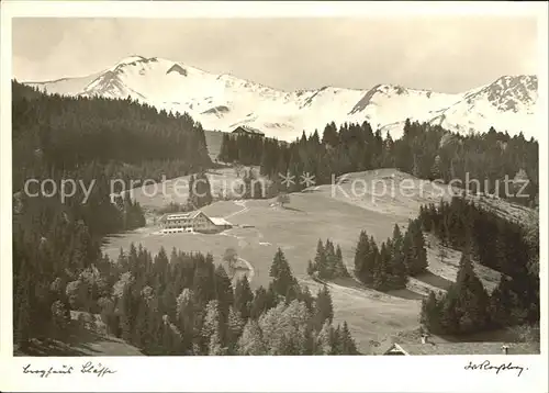 Gunzesried Berghaus Blaesse Alpenpanorama Kat. Blaichach