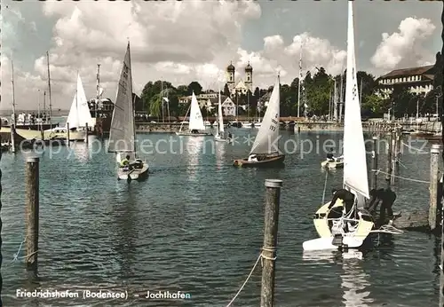 Friedrichshafen Bodensee Yachthafen Segelboot Kat. Friedrichshafen