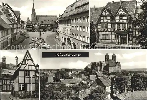 Quedlinburg Markt Finkenherd Klopstockhaus Schlossmuseum Stiftskirche Kat. Quedlinburg