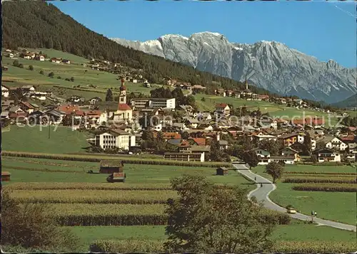 Fulpmes Tirol mit Telfes und Bettelwurf Panorama Kat. Fulpmes