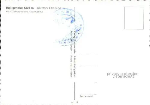 Heiligenblut Kaernten Hotel Glocknerhof und Haus Hubertus Kirche Kat. Heiligenblut