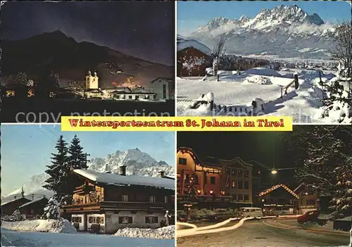 St Johann Tirol Orts und Teilansichten Panorama Kat. St. Johann in Tirol