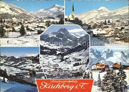 Kirchberg Tirol Panorama Ortsansichten Seilbahn Kat. Kirchberg in Tirol