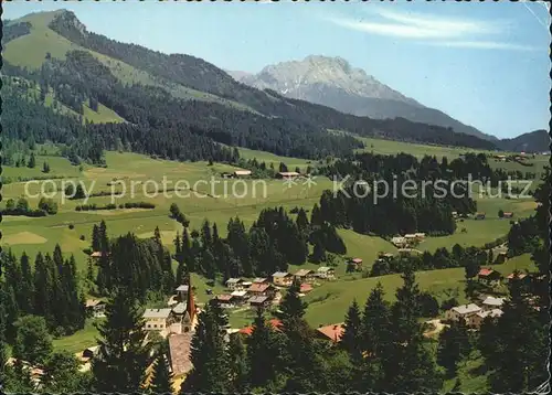 Fieberbrunn Tirol mit Buchensteinwand und Leoganger Steinberge Kat. Fieberbrunn
