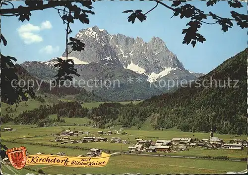Kirchdorf Tirol mit Wildem Kaiser Kat. Kirchdorf in Tirol Wilder Kaiser