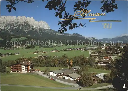 Ellmau Tirol am Wilden Kaiser Panorama Kat. Ellmau