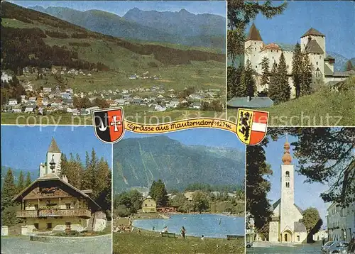 Mauterndorf Panorama Schloss Freibad Kirche Kat. Mauterndorf