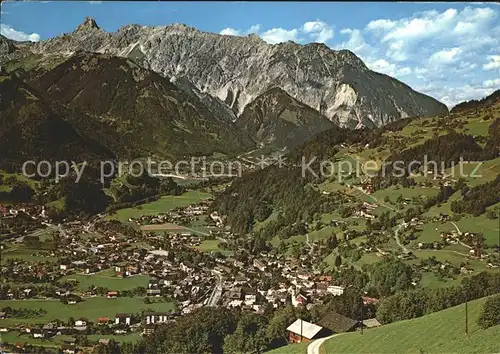 Schruns Vorarlberg mit Zimba und Vadanser Steinwand Kat. Schruns