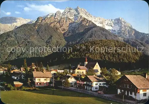 Waidring Tirol mit Loferer Steinbergen Kat. Waidring