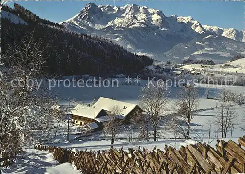 Werfenweng mit Hochkoenig Kat. Werfenweng