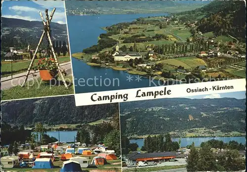 Ossiach Ossiachersee Camping Lampele Fliegeraufnahme Kat. Ossiach