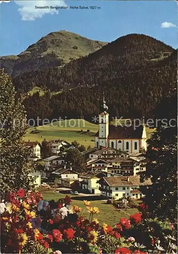 Soell am Wilden Kaiser Sessellift Bergstation Hohe Salve Kat. Soell