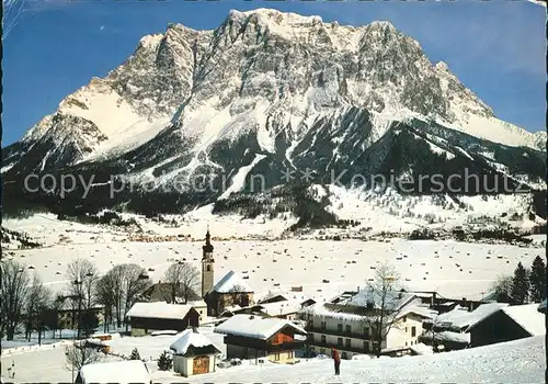 Lermoos Tirol mit Zugspitze Kat. Lermoos