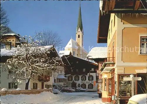 Kirchberg Tirol Dorfpartie mit Kirche Kat. Kirchberg in Tirol