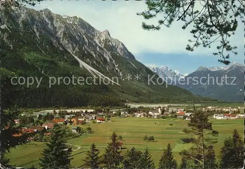 Weissenbach Lech mit Hallanderberg Klimmspitze Schwellen und Grubachspitze Kat. Weissenbach am Lech