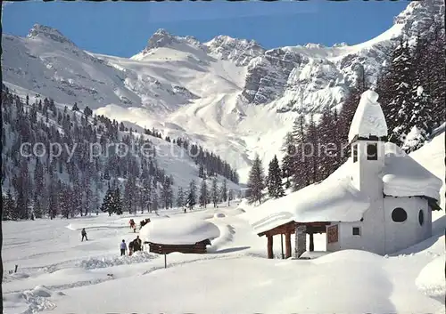 Fuegen Motiv in den Bergen Kapelle Kat. Fuegen Zillertal