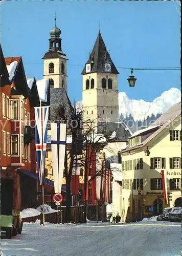 Kitzbuehel Tirol Vorderstadt mit Wildem Kaiser Kat. Kitzbuehel