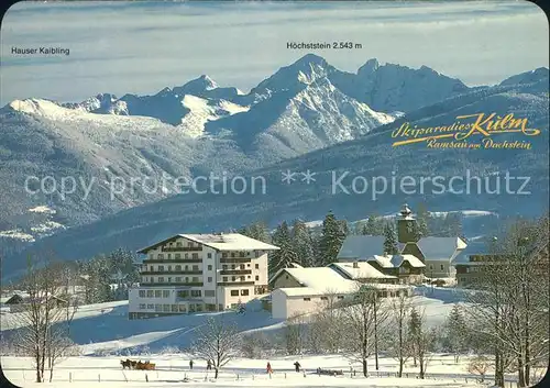 Ramsau Dachstein Steiermark Skizentrum Dachstein Tauernregion Hauser Kaibling Hoechststein Kat. Ramsau am Dachstein