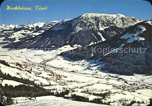 Brixen Thale Blick von der Sesselbahn Bergstation Hochbrixen Kat. Brixen im Thale