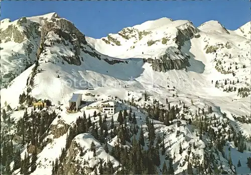 Maurach Tirol Rofan Skigebiet mit Bergstation Fliegeraufnahme Kat. Eben am Achensee