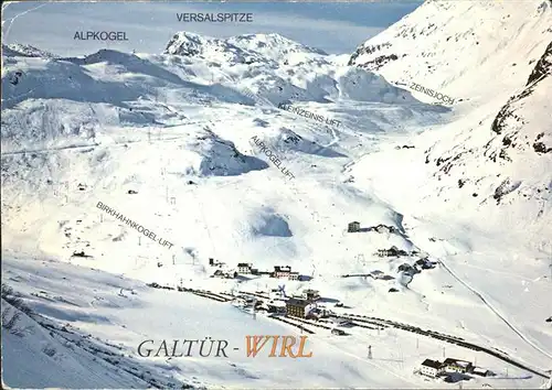 Galtuer Tirol Wirl mit Skigebiet Alpkogel Kat. Galtuer