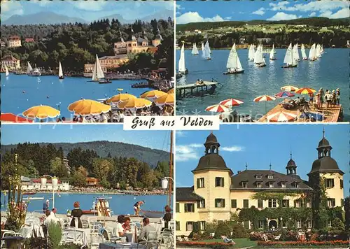 Velden Woerther See Teilansichten Schloss Kat. Velden am Woerther See