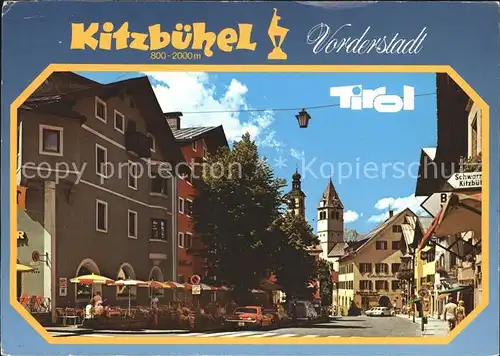 Kitzbuehel Tirol Vorderstadt Wilder Kaiser Kat. Kitzbuehel